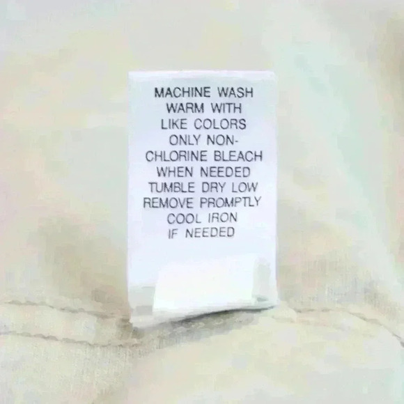 VINTAGE Croft & Barrow Lightweight Lt. Green Paisley Denim Jacket Size 16 - Picture 9 of 10